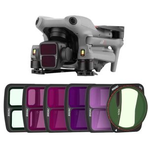 BRDRC Filtros de lente (UV CPL ND) para DJI Air 3 drone