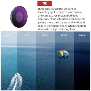 Filter Objektiv Kamera BRDRC UV CPL ND Action Camera DJI Osmo Action 4 7