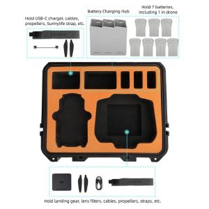 Sunnylife Anti-Explosion Waterproof Case RC 2 / RC-N2 compatible for DJI Mini 4 Pro drone - Image 3
