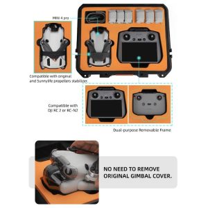 Sunnylife Anti-Explosion Waterproof Case RC 2 / RC-N2 compatible for DJI Mini 4 Pro drone - Image 4