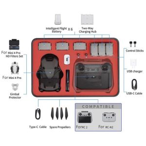 Valise Anti Deflagration ABS drone DJI Mini 4 Pro 5