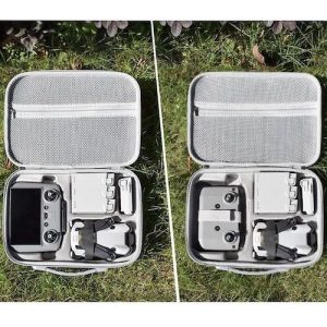 Alternative view of Bolsa bandolera de PU y Lycra para dron DJI Mini 4 Pro
