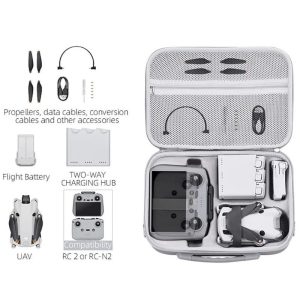 PU- und Lycra-Schultertasche für DJI Mini 4 Pro Drohne – Bild 4