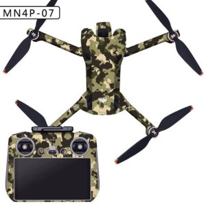 Autocollant Pellicola adesiva di protezione impermeabile in PVC drone DJI Mini 4 Pro DJI RC 2 camouflage