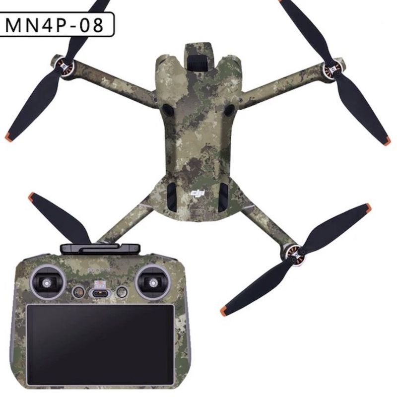 Autocollante Pellicola adesiva di protezione impermeabile in PVC drone DJI Mini 4 Pro DJI RC 2 mimetico deserto