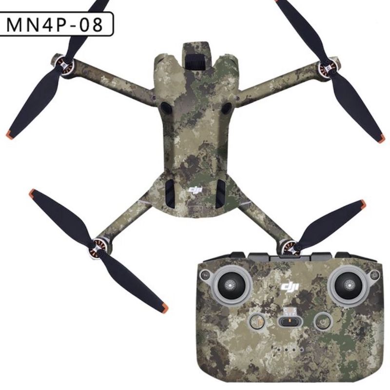 Autocollant Pellicola adesiva di protezione impermeabile in PVC drone DJI Mini 4 Pro DJI RC N2 camuffamento deserto