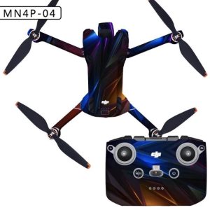 Autocollant Pellicola adesiva di protezione impermeabile in PVC drone DJI Mini 4 Pro DJI RC N2 lumières intersidérales