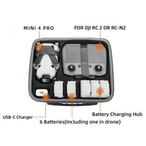 Sac Bandouliere Sunnylife Drone Radiocommande Batterie DJI Mini 4 Pro 3