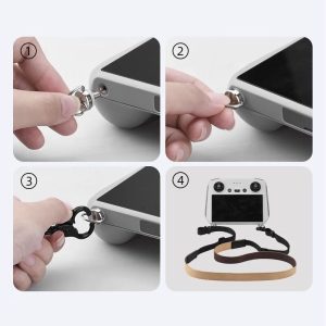 Sangle Cou Denim Microfibre Reglable Radiocommandes DJI RC RC 2 RC Pro 4