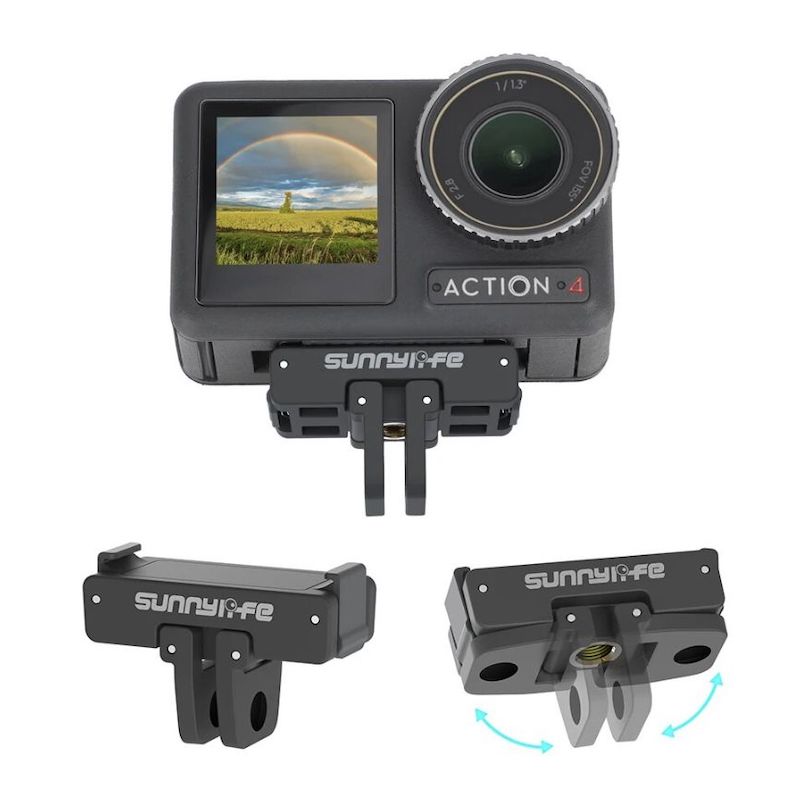 Sunnylife Adaptador magnético DJI Osmo Action 2 3 4 1