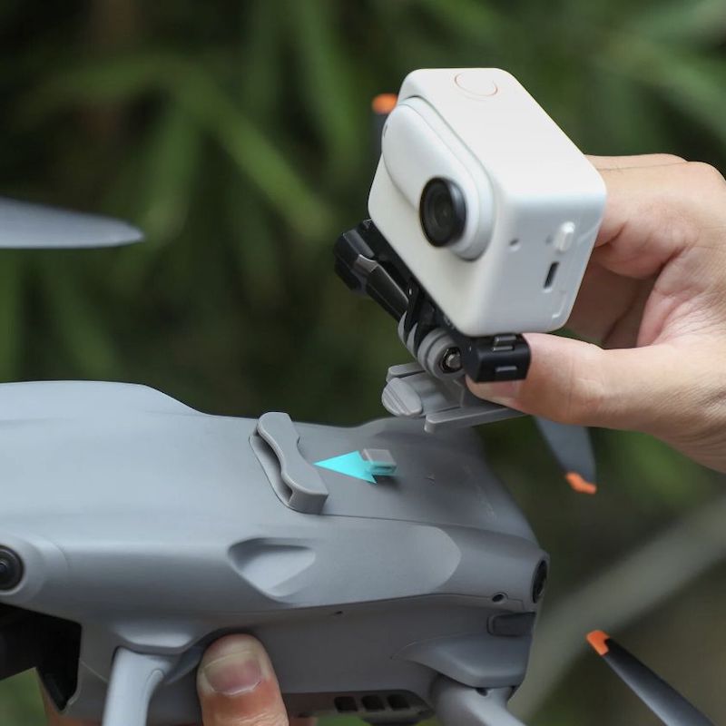 Adattatore di montaggio per videocamera d'azione con fusoliera per il drone DJI Air 3 - immagine 3
