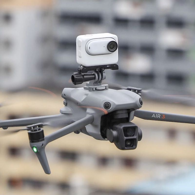 Adattatore di montaggio per videocamera d'azione con fusoliera per il drone DJI Air 3 - immagine 4