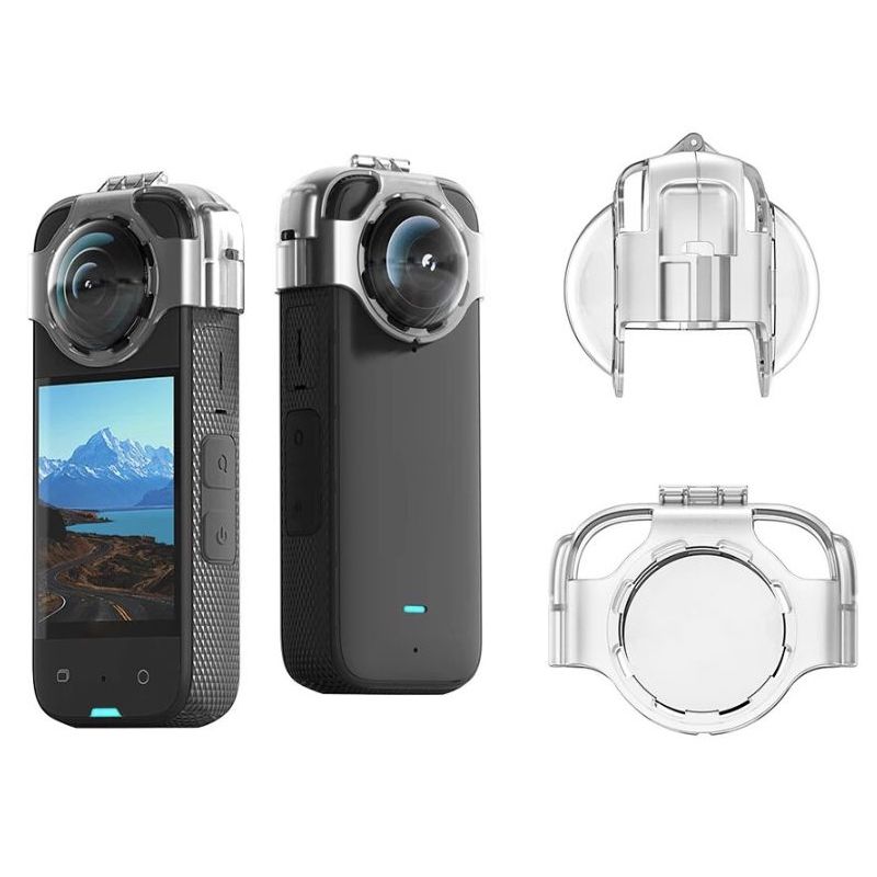 Copertura trasparente dell'obiettivo antiappannamento per la videocamera Insta360 X3