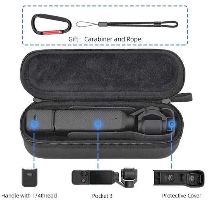 Lekufee Custodia Rigida Impermeabile Per Insta360 GO 3S/GO 3 - Valigetta Con Schiuma Personalizzata - Foto 4