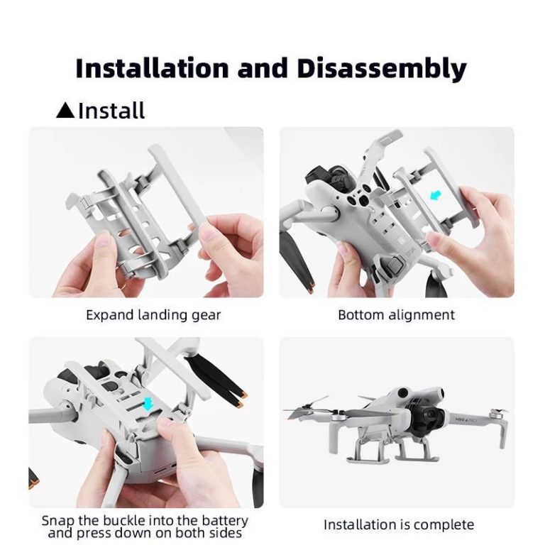 Lot De 4 Patins D'atterrissage Pour Drone DJI NEO - Support De Protection Anti-rayures En ABS Léger - 4