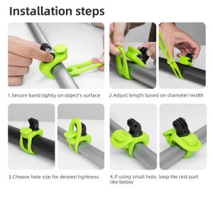 Mini staffa flessibile e regolabile in silicone universale per fotocamere d'azione GoPro Insta360 DJI Osmo Action 4 2.jpeg