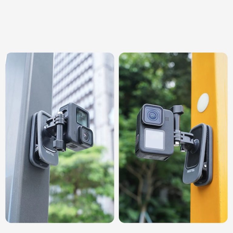 K&F Concept Support Ventouse Magnétique Rotative 360° - Pince Téléphone + Adaptateur GoPro DJI Insta360, Charge 3kg