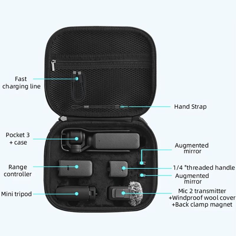 Sac Bandouliere Polyurethane Camera DJI Osmo Pocket 3 2