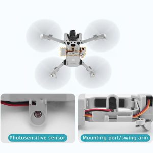 Alternative view of Sistema di lancio aereo con booster per carrello di atterraggio per drone DJI Mini 4 Pro