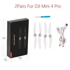4 hélices LED intermitentes para drones DJI Mini 3 3 Pro 4 Pro Air 3 7