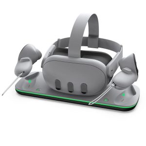 Base Recharge Sans Fil Lumineuse Casque VR Meta Quest 3 1