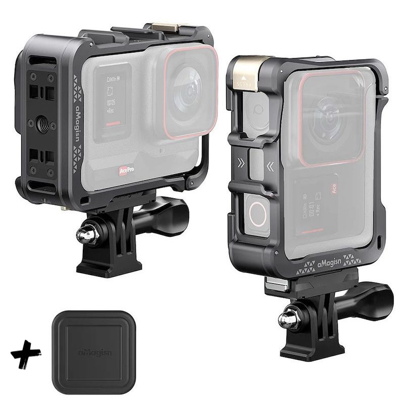 Marco metálico protector Cámara de acción horizontal vertical Insta360 Ace Pro 1