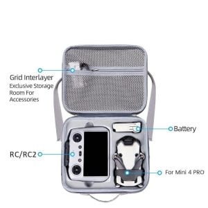 Sac Rangement Transport Bandouliere drone DJI Mini 4 Pro RC 2 RC N2 2
