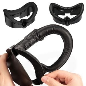 interface pu leather mask internal protection vr helmet meta quest 3 2