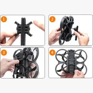 Carrello di atterraggio pieghevole Altezza 22 mm drone DJI Avata 2 4