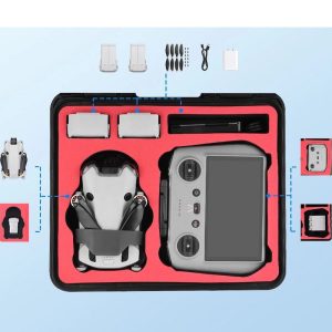 BRDRC Shockproof Waterproof Case Compatible RC 2 RC N2 DJI Mini 4 Pro 4