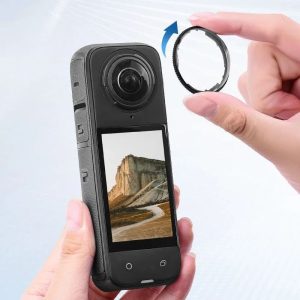 2 fundas protectoras de cristal óptico para el objetivo de la cámara Insta360 X4