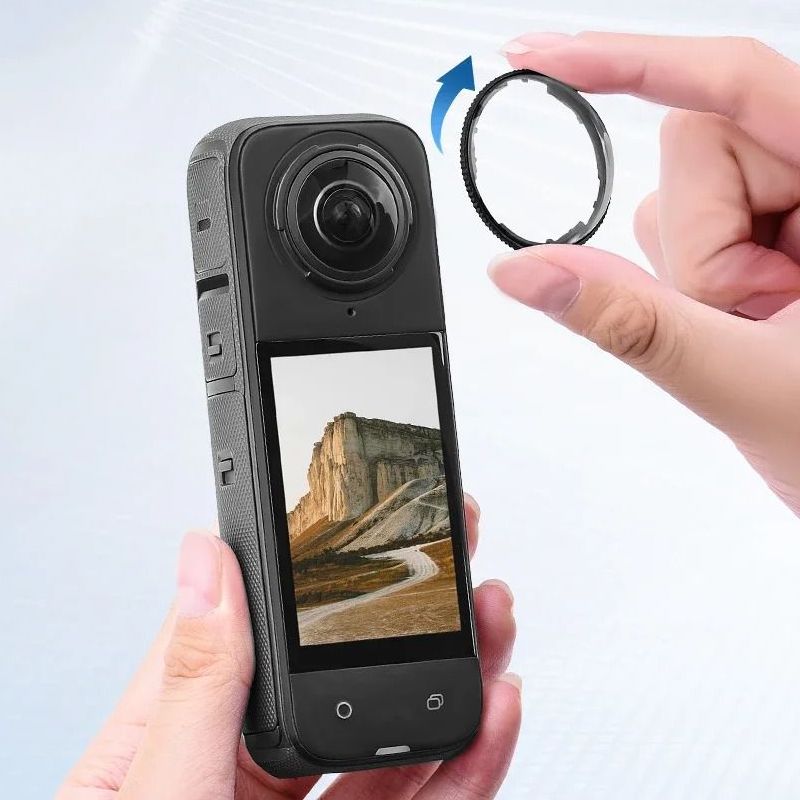 2 Caches Protection Objectif Camera Verre Optique Insta360 X4 2