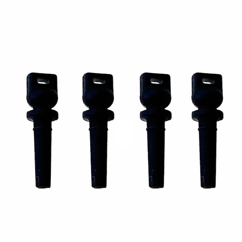 Lot De 4 Amortisseurs Amovible Caoutchouc Mat Rose X L.2.6 Cm X H.1 Cm