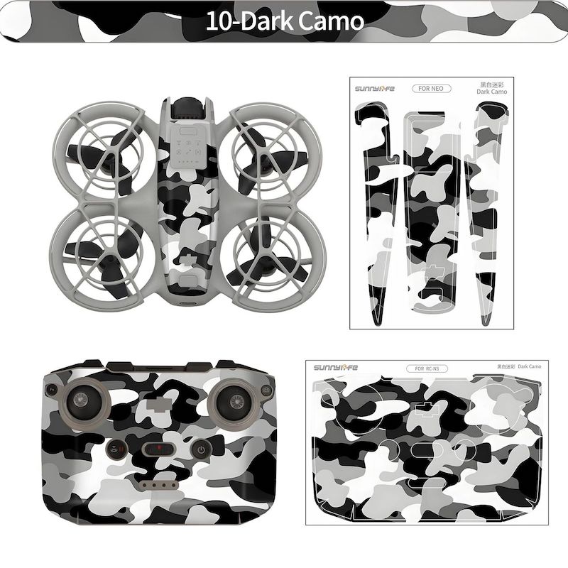 autocollants stickers decoratifs protecteurs drone dji neo 12