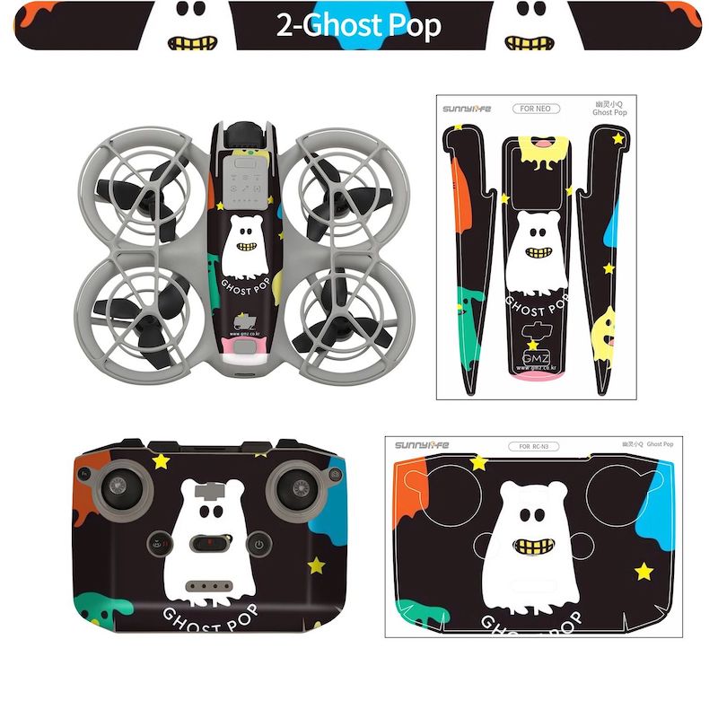 autocollants stickers decoratifs protecteurs drone dji neo 4