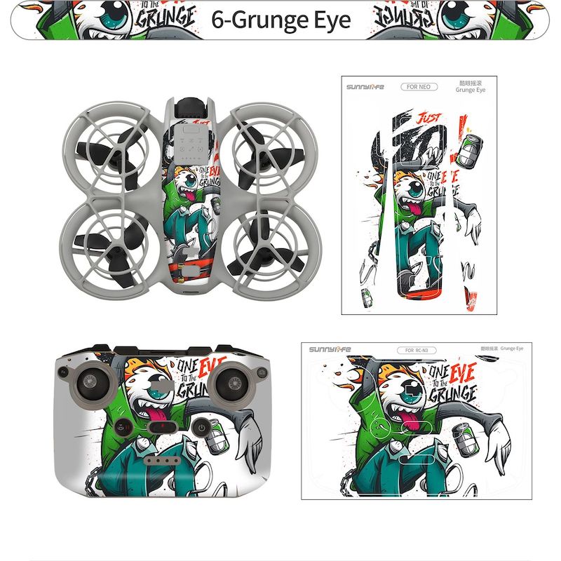 autocollants stickers decoratifs protecteurs drone dji neo 8