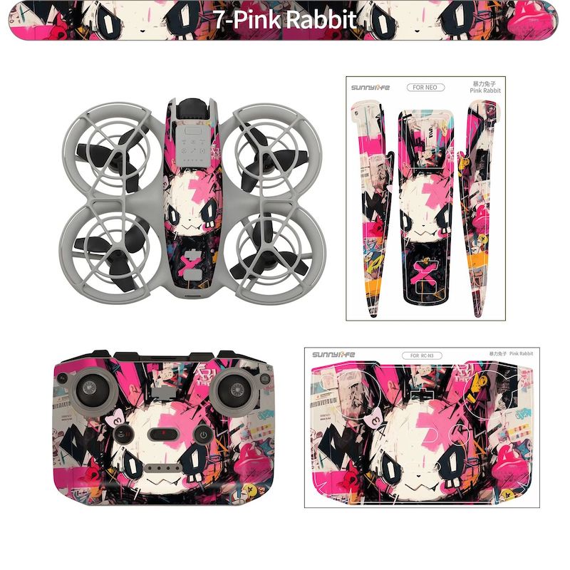 autocollants stickers decoratifs protecteurs drone dji neo 9