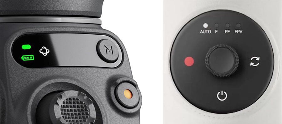 insta360 flow pro vs dji osmo mobile 6 interface