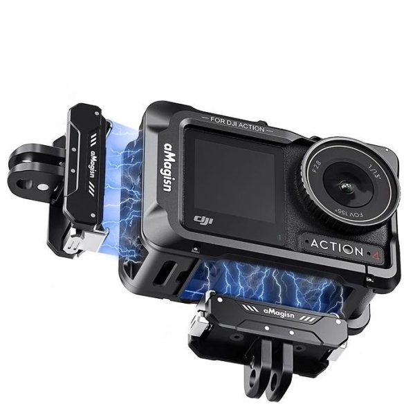 Cadre De Protection En Alliage Aluminium Pour Insta360 X4 Air – Cage Métallique 13,6x6x3,5 Cm, Cache-Objectif Inclus