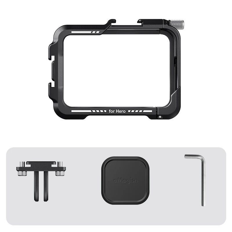 Cage De Protection En Alliage Alu Pour GoPro Hero 9/10/11/12 - Boîtier Rigide