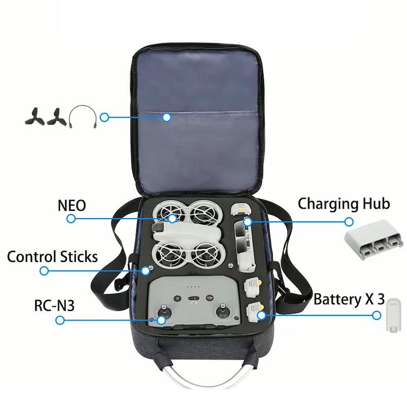SkyCase Schultertasche für DJI Neo (Fernsteuerung DJI RC-N3) – Bild 3