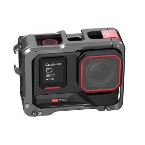 Gabbia Protettiva In Alluminio Per Insta360 Ace Pro 2 / Ace Pro / Ace – Leggera, Con Attacchi Cold Shoe E Sgancio Rapido Magnetico