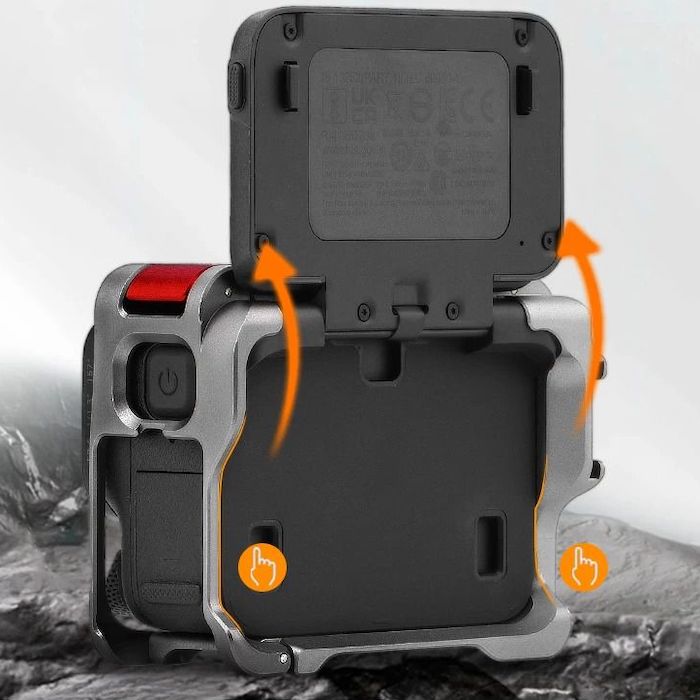 Cage De Protection Pour Insta360 Ace Pro / Ace Pro 2 - Poignée Confort, Shoe Froid, Résistante En Alliage