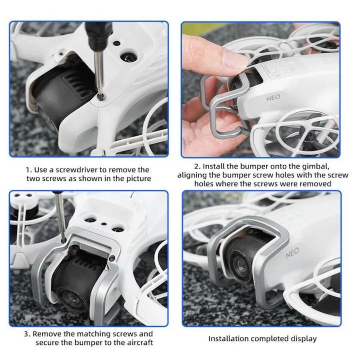 Pare Chocs Protection Nacelle Camera Alliage Aluminium DJI Neo 5
