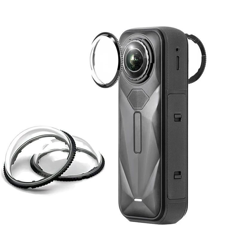 2 Protezioni per lenti Insta360 X5 in vetro o plastica 1