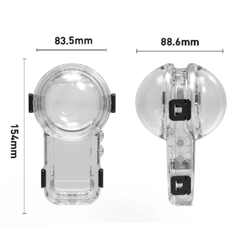 Boîtier de Plongée Invisible 60 Mètres pour Insta360 X5 – Image 2