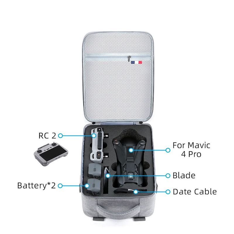 Bolsa convertible 2 en 1 para DJI Mavic 4 Pro y RC 2 - Correa para la espalda o el hombro - Imagen 3