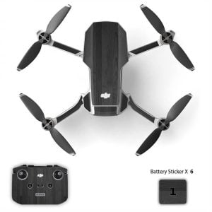 adesivo dji mini 2 2se 4k Wood Dark Ebony