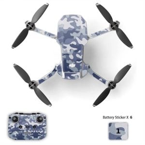 adesivo dji mini 2 2se 4k Camouflage Glacier