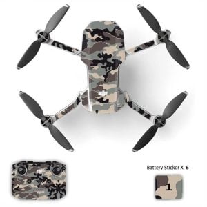 adesivo dji mini 2 2se 4k Camouflage Sable